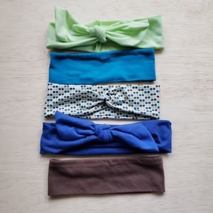 Bundle of 5 Soft Headbands - Cool Earth Tones